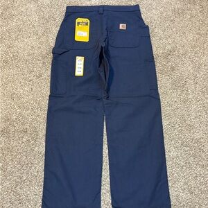 Carhartt BN0151-M Loose Fit Canvas Utility Work Pants Navy Blue NWT Mens 31x30
